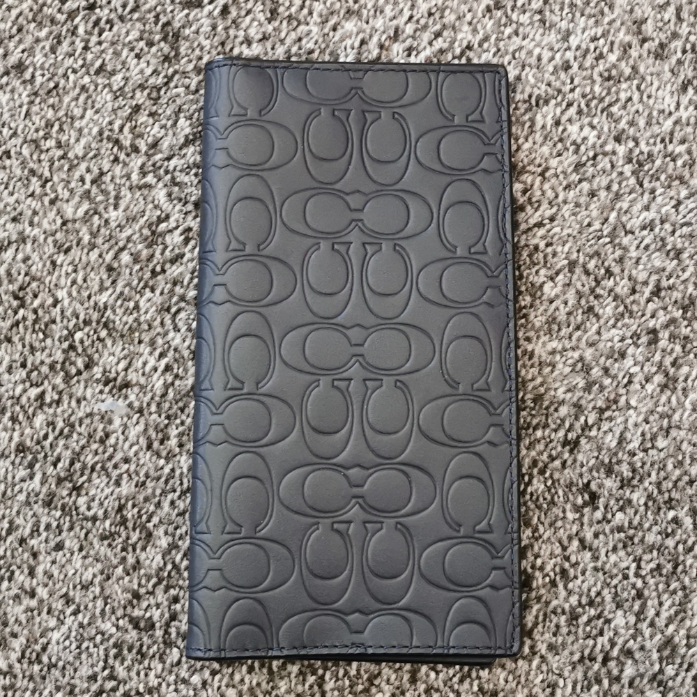 Coach slim card holder/chequebook